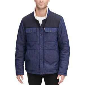 Levi’s men’s woodsman mixed media denim jacket